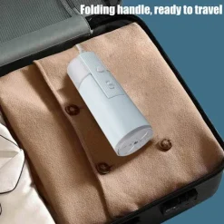 Online Vikbar handhållen reseångstrykjärn Ånghängningsmaskin Bärbar strykmaskin för kappor och skjortor