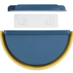 Sale Vikbar köksavfallshink hängande soptunna behållare avfallskorg för kök badrum mörkblå