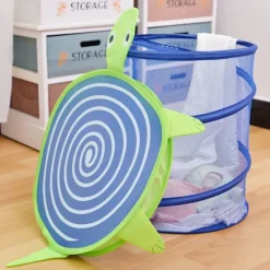 Clearance LBSS Vikbar Söt Tecknad Tyg Tvättkorg Stor Organizer Tvättväska Hållare För Hem Ladybug