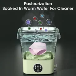 New Vikbar tvätt maskin hink för kläder strumpor underkläder rengöring tvättmaskin portabel