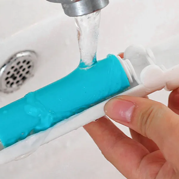 New INF Vikbar tvättbar hårborttagare för luddrulle Grön