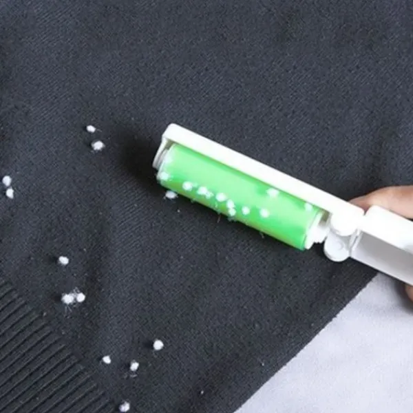 New INF Vikbar tvättbar hårborttagare för luddrulle Grön