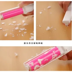 New INF Vikbar tvättbar hårborttagare för luddrulle Grön