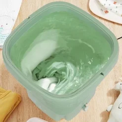 Hot Vikbar tvättmaskin med torkkorg för kläder, strumpor, underkläder, mini, grön, EU