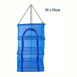 Clearance Vikbart 4-lagers torkställ, kompatibelt med grönsaks- och fisknät, hängande torknät, torka mat naturligt