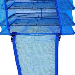 Clearance Vikbart 4-lagers torkställ, kompatibelt med grönsaks- och fisknät, hängande torknät, torka mat naturligt