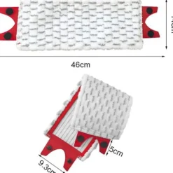 Outlet Vileda Mopp Refill Förpackning med 2 Vileda 2-i-1 Moppduk Mikrofiberduk för Överlägsen Absorption Mjuk för