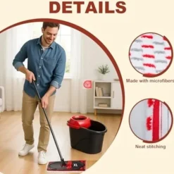 New Vileda Ultramax XL Mopp Refill 5-pack Mikrofiber Golvrengöringsdynor Kompatibla med Vileda