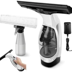 Sale Vindrutetorkare - fönsterputsare - fönsterskrapa - fönsterrengörare - sladdlös fönstertvätt - vattentank, spray med