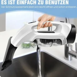 Sale Vindrutetorkare - fönsterputsare - fönsterskrapa - fönsterrengörare - sladdlös fönstertvätt - vattentank, spray med