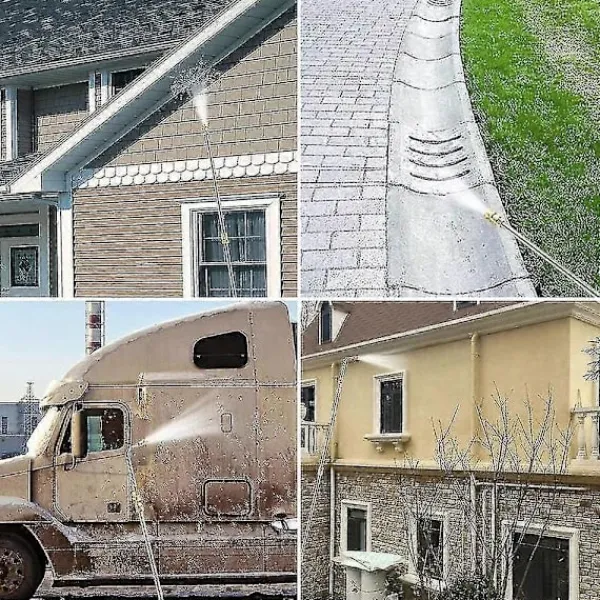 Sale Vinklad Spraylans, Underredsspolningslans Kompatibel med Kärcher K2 K3 K4 K5 K6 K7 Högtryckstvätt, Rengöringskit för Hängrännor-QJWL