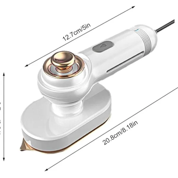 Hot (Vit) Bärbar Strykjärn, Liten Rotationsstrykjärn, W