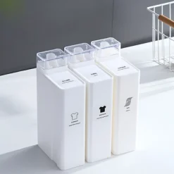 Clearance Vit tvättmedelsbehållare för tvättmedel 1000ml 1st