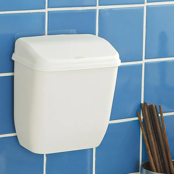 New Vit väggmonterad hushållspapperskorg grossist väggmonterad han