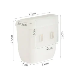 New Vit väggmonterad papperskorg för hushållsbruk, grossist, väggmonterad han[PL]