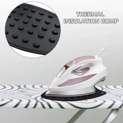 Sale Värmebeständiga silikonmattor för strykjärn, multifunktionella skyddsdynor för strykbrädor, plattänger, locktänger (svart)