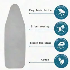 Discount Värmebeständigt Strykbrädeöverdrag - Svart