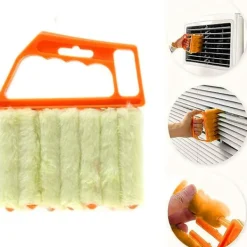 Best Våt Torr Persiennrengöringsborste med Ergonomiskt Handtag Persienner Hemvård & Rengöringsverktyg Fuktig Dammsvamp