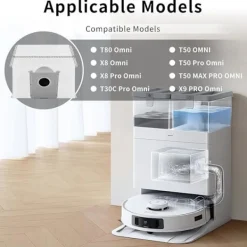 Hot VUSZR 14 Påse för ECOVACS T80 Omni, Tillbehör för Dammsugare ECOVACS DEEBOT T50 Pro Omni, X8 14 BORSTE OCH TILLBEHÖR FÖR DAMMSUGARE