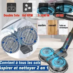 VUSZR Borste för Dyson V10 V8 V7 V11 V15 Dammsugare, Elektrisk Mopp Huvud, Sug och INGEN BORSTE OCH DAMMSUGARTILLBEHÖR