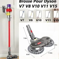 VUSZR Borste för Dyson V10 V8 V7 V11 V15 Dammsugare, Elektrisk Mopp Huvud, Sug och INGEN BORSTE OCH DAMMSUGARTILLBEHÖR