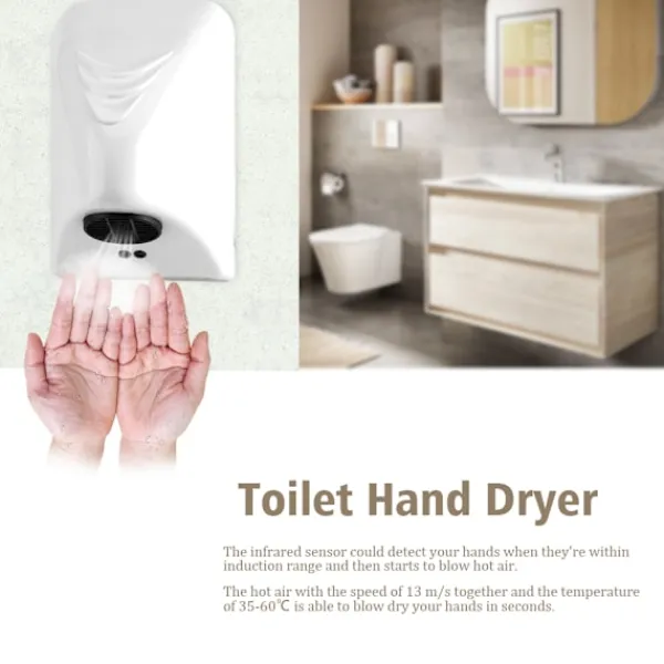 Online 600W Automatisk Induktions Kommersiell Handtork för Hushåll och Hotell