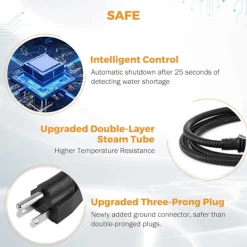 Sale 2500W Bilångare för Biltvätt Högtrycks Handhållen Ångrengörare med Vattentank Portabel Elektrisk Ångrengöringsmaskin H