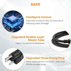 Sale 2500W Bilångare för Biltvätt Högtrycks Handhållen Ångrengörare med Vattentank Portabel Elektrisk Ångrengöringsmaskin H