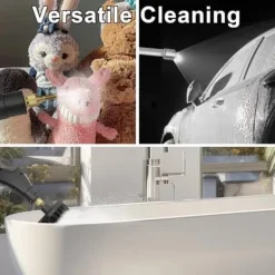 2500W Handheld Steam Cleaner - Pressure Steamer with 3 Brush Heads, 6 Levels, 1000ml Water Tank