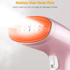 Clearance 1500W Handhållen Klädångare 3 Ånglägen, 350ml Stor Avtagbar Vattentank för Hem, Kontor och Resor