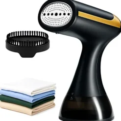 Hot 9054726980369 1500W Handhållen Ångare - Kraftfull Ånga på 20 Sekunder - 300ml Tank - Portabel och Resevänlig