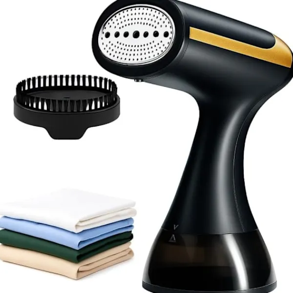 Hot 1500W Handhållen Ångare - Kraftfull Ånga på 20 Sekunder - 300ml Tank - Portabel och Resevänlig