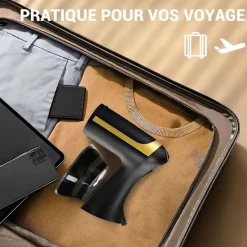 Hot 1500W Handhållen Ångare - Kraftfull Ånga på 20 Sekunder - 300ml Tank - Portabel och Resevänlig