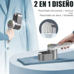 Discount 1200W Handhållen Ångare för Horisontell - Mini Strykjärn Torr Strykning Läge och 6 Ånglägen - För Hem och Resa