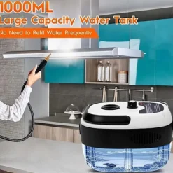 Online 2500W Handhållen Ångrengörare – Tryckångare med 3 Borsthuvuden, 6 Nivåer, 1000ml Vattentank