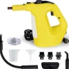 New 1400W Handhållen ångrengörare för hemmet, påfyllning av vatten under användning, ångrengörare med högt tryck för rengöring av klädsel, Dee