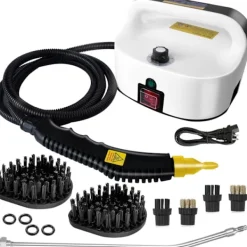 Online 2500W Handhållen ångrengörare, högtemperaturångare för rengöring, ångrengöring för madrass, bildetaljering soffklädsel badr