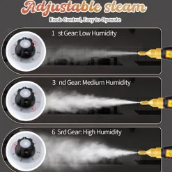 Online 2500W Handhållen ångrengörare, högtemperaturångare för rengöring, ångrengöring för madrass, bildetaljering soffklädsel badr