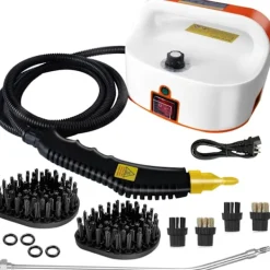 Online 2500W Handhållen ångrengörare, högtemperaturångare för rengöring, ångrengöring för madrass, bildetaljering soffklädsel badr