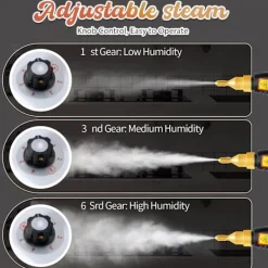 Outlet 2500W Handhållen ångrengörare, högtemperaturångare för rengöring, ångrengöring för madrass, bildetaljering soffklädsel badrum (Orange-New V | Fyndiq Orange-New Version