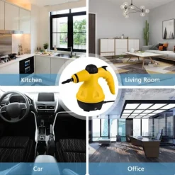 Clearance 1050W Handhållen Ångrengörare, Ångare för Rengöring, 10S Snabb Uppvärmning Högtrycks Portabel Ångrengörare