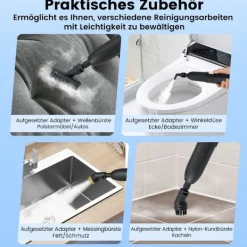 Online Northix 1500W handhållen ångtvätt, 3 bars tryck, 1L tank