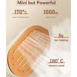 Sale 1000W Mini Reseångare strykjärn, Handhållna bärbara ångare för kläder Liten klädångare Resestorlek Handhållen