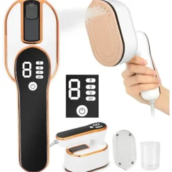 New 1190W Mini Resestrykjärn, Liten Vikbar Bärbar Resestrykjärn med LED-Display och 4 Ångnivåer