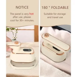 Sale ATELA 1000w Mini Travel Steamer strykjärn，Handhållna bärbara ångkokare för kläder Liten klädångare Resestorlek Handhållet