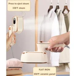 Sale ATELA 1000w Mini Travel Steamer strykjärn，Handhållna bärbara ångkokare för kläder Liten klädångare Resestorlek Handhållet