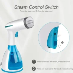 Hot 1000W 280ml Handhållen Ångstrykjärn Vertikal Portabel Strykning Skrynkelborttagare Snabb Uppvärmning för Tyg och Textil