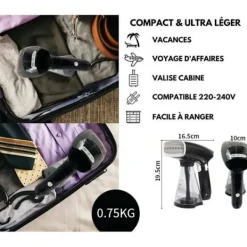 Hot 1500W 320ML handhållen plaggångare - Bärbar klädångare - Julklapp