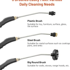 Online 2500W ångrengörare, högtrycksångrengörare för rengöring, bärbar handhållen ångrengörare för hemmabruk, ångrengörare för bildetaljering med