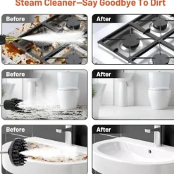 Online 2500W ångrengörare, högtrycksångrengörare för rengöring, bärbar handhållen ångrengörare för hemmabruk, ångrengörare för bildetaljering med